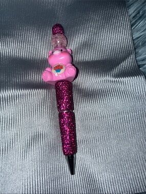 Glitter Pink Bear Ballpoint Pen